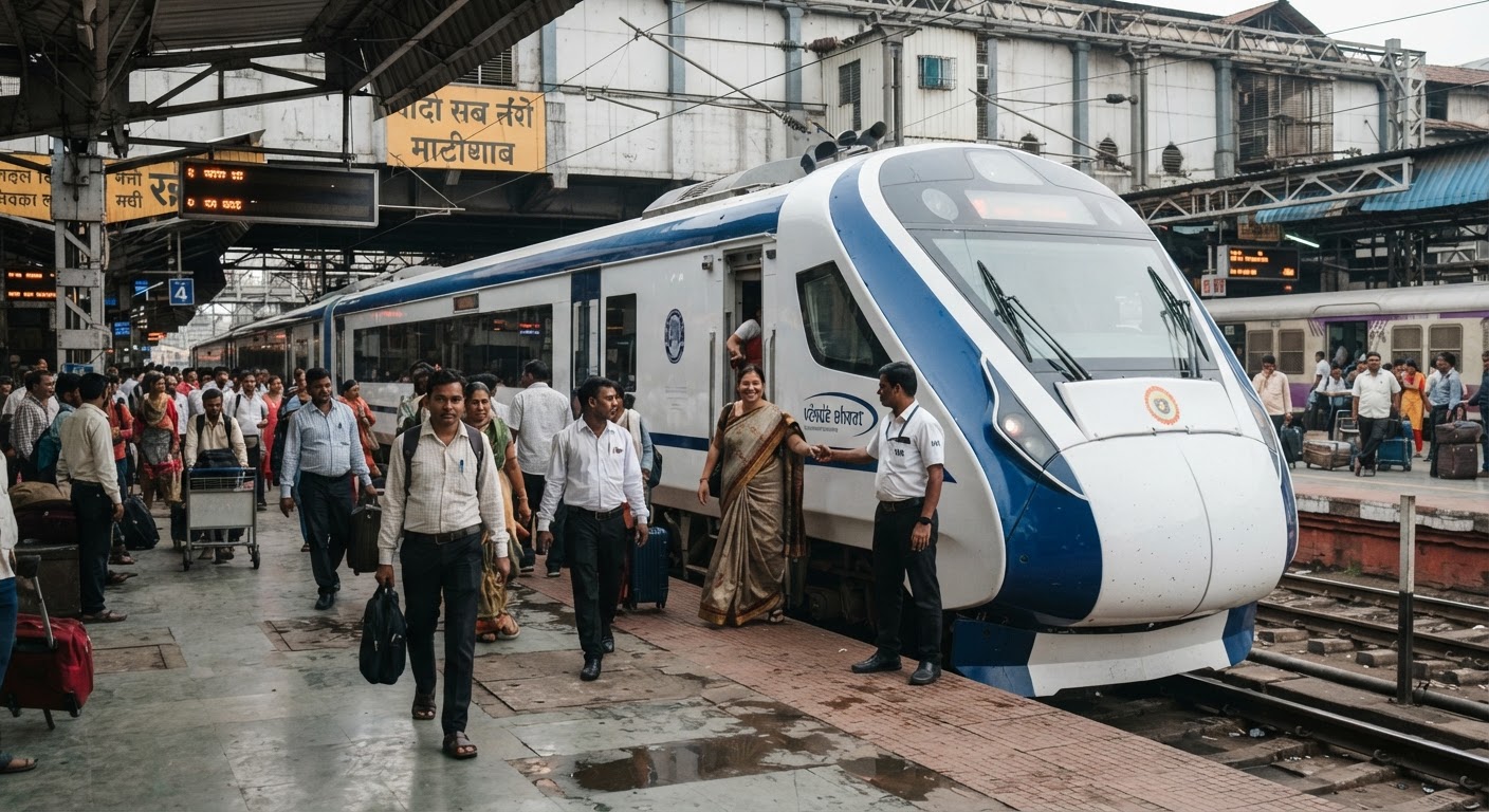 Gandhinagar-Mumbai Vande Bharat: More Coaches, New Stops, and Smoother Rides!