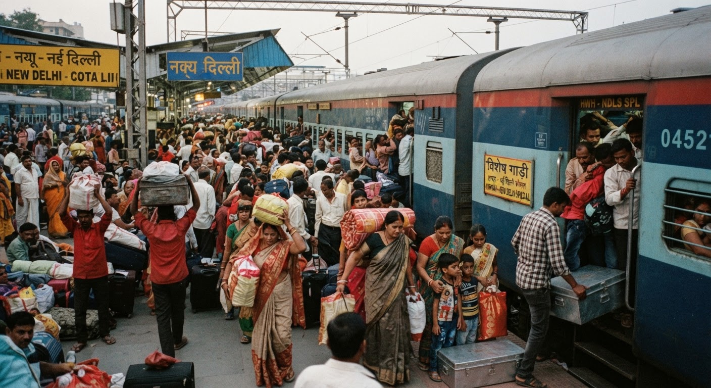 Diwali & Chhath 2026: Indian Railways Announces 8,454+ Special Trains