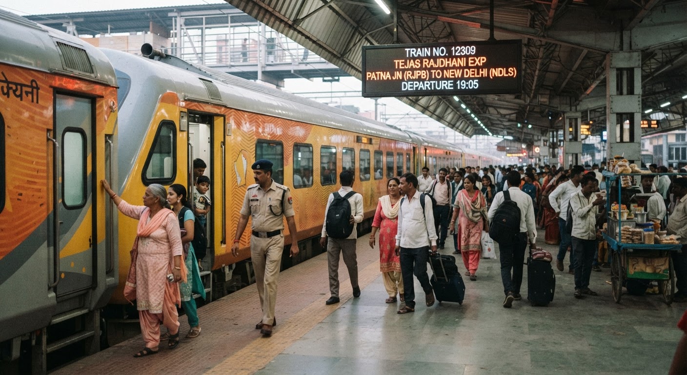 Patna to Delhi in 12.5 Hours! Tejas Rajdhani Express Redefines Speed & Comfort