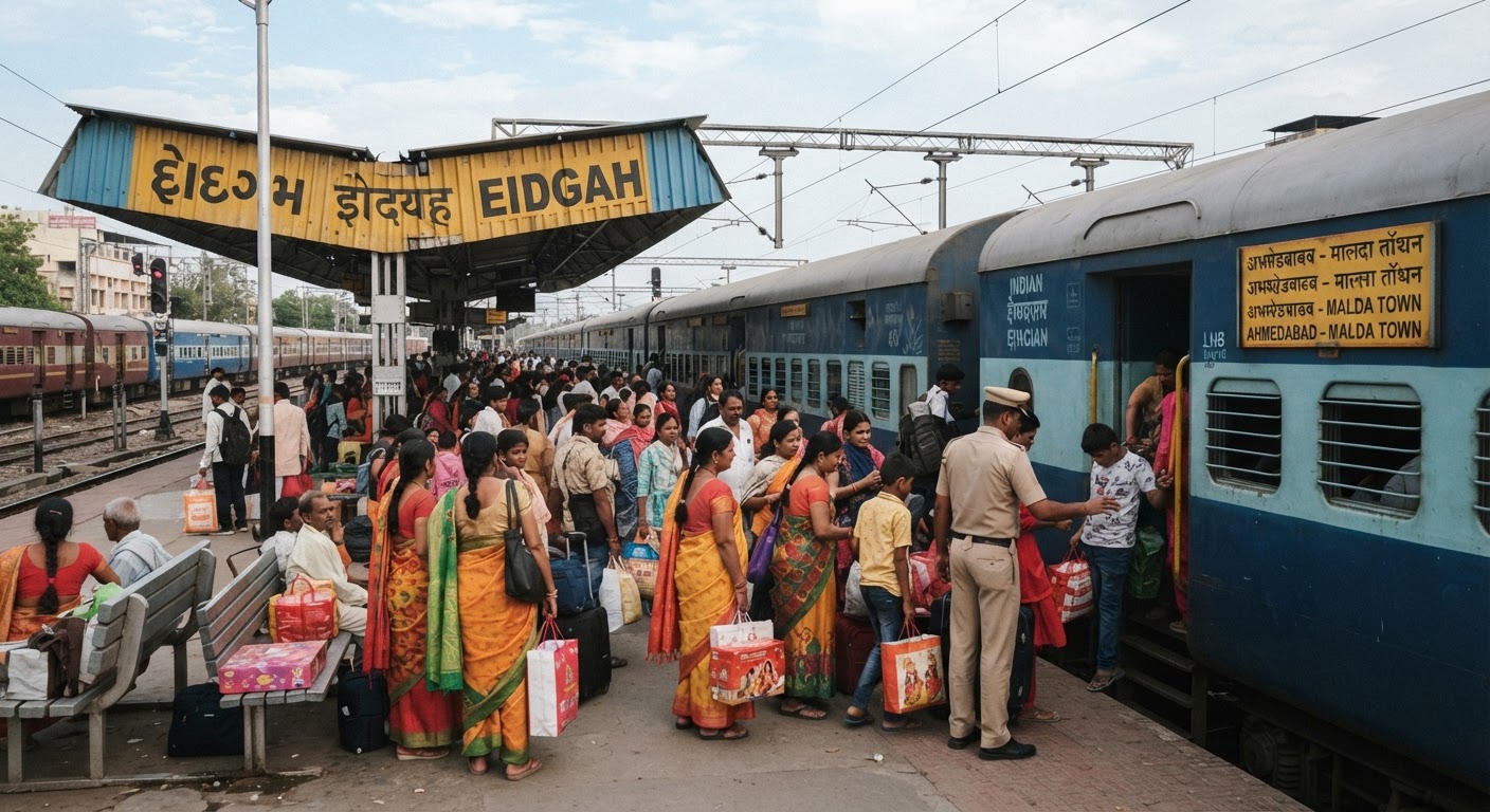 Ahmedabad-Malda Town Special: New Eidgah Halt Announced