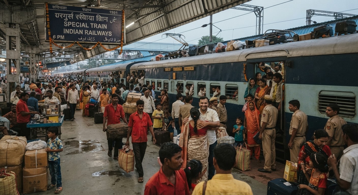 Festive Rush Relief: 1,000+ Special Trains Announced for 2026 Celebrations