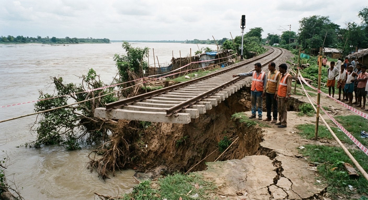 Ganges Erosion Threatens Sahibganj Tracks: Trains Diverted