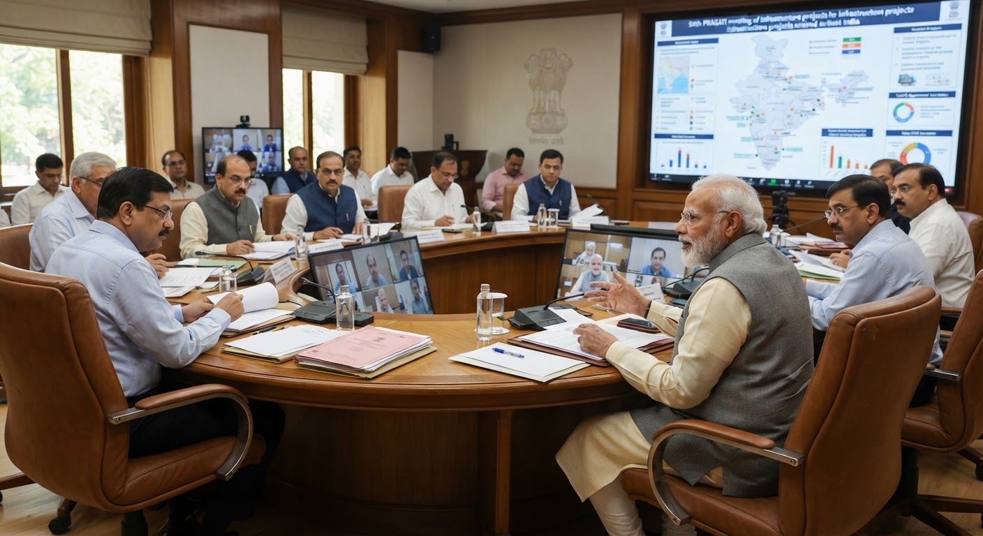 PM Modi Reviews ₹16,000 Cr Projects; Ahmedabad Station Focus