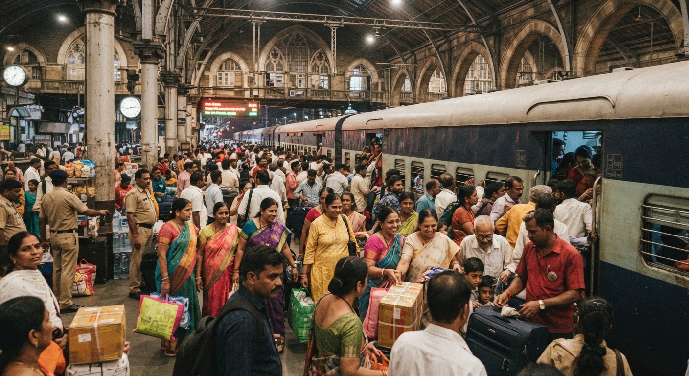 Central Railway to Run 418 Special Trains for 2026 Festivals