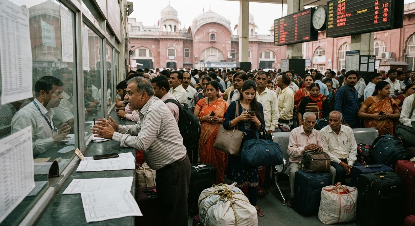 Lucknow Diwali Train Ticket Shortage: Delhi & Mumbai