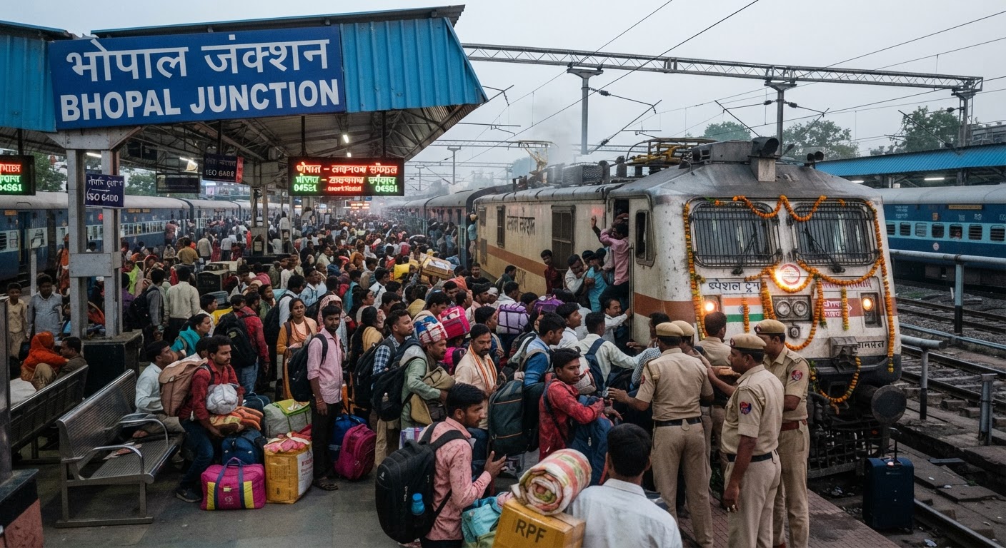 Festive Alert: New Special Trains & Major Route Diversions for Gorakhpur, Bhopal & More!