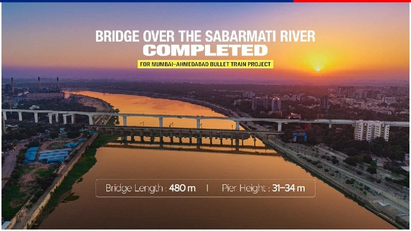 Sabarmati Bridge Completion: Huge Milestone for Bullet Train