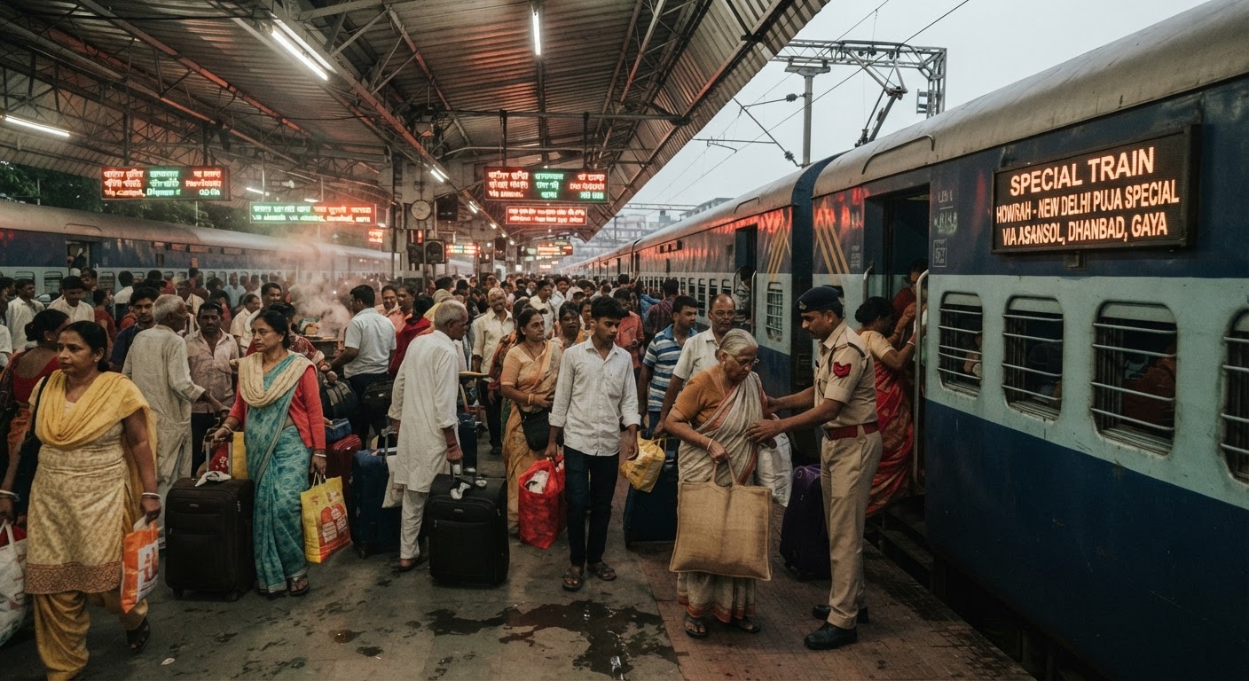 1,000+ Special Trains for Festive Rush: Delhi, Mumbai, Kolkata & More Connected!