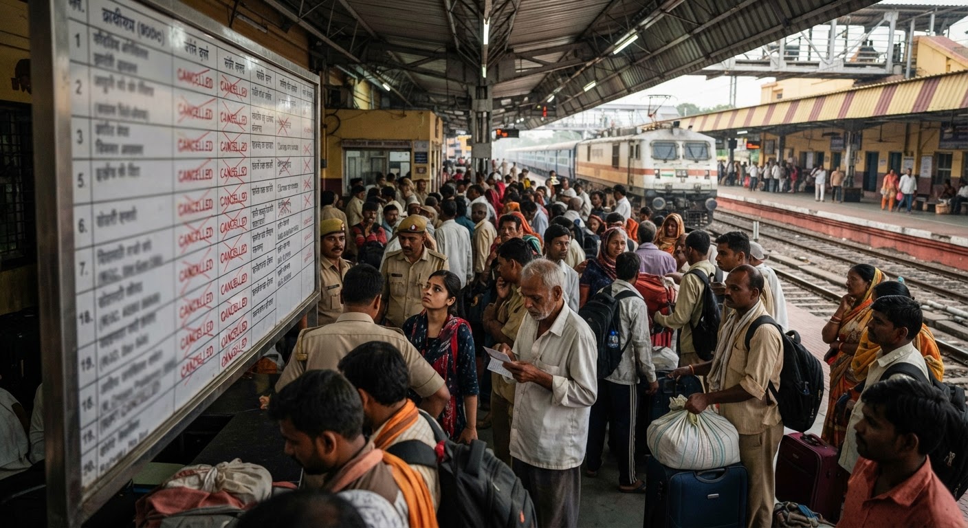50 Trains Cancelled: Major Disruptions in Chhattisgarh & MP