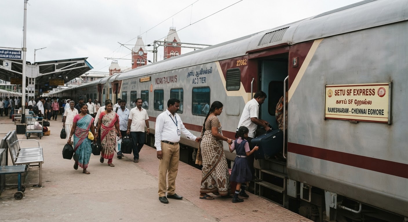 Sethu Superfast Express LHB Coaches Upgrade for Chennai-Rameswaram