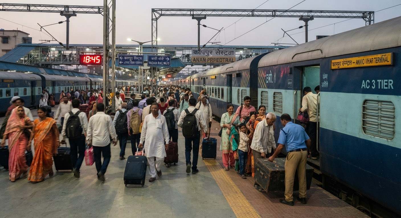 New Kanpur to Anand Vihar Mail Service Announced