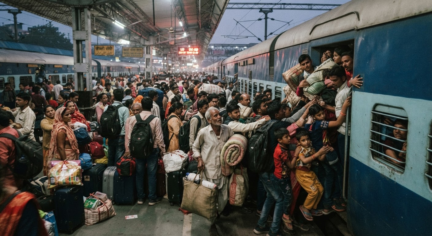 Diwali Chaos: UP-Bound Trains Hit 'Regret' Status; 102 Special Trains Ordered!
