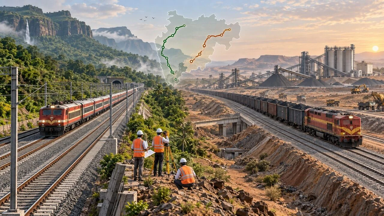 ₹990 Crore Boost: New Rail Lines & Doubling Projects Coming to Maharashtra!