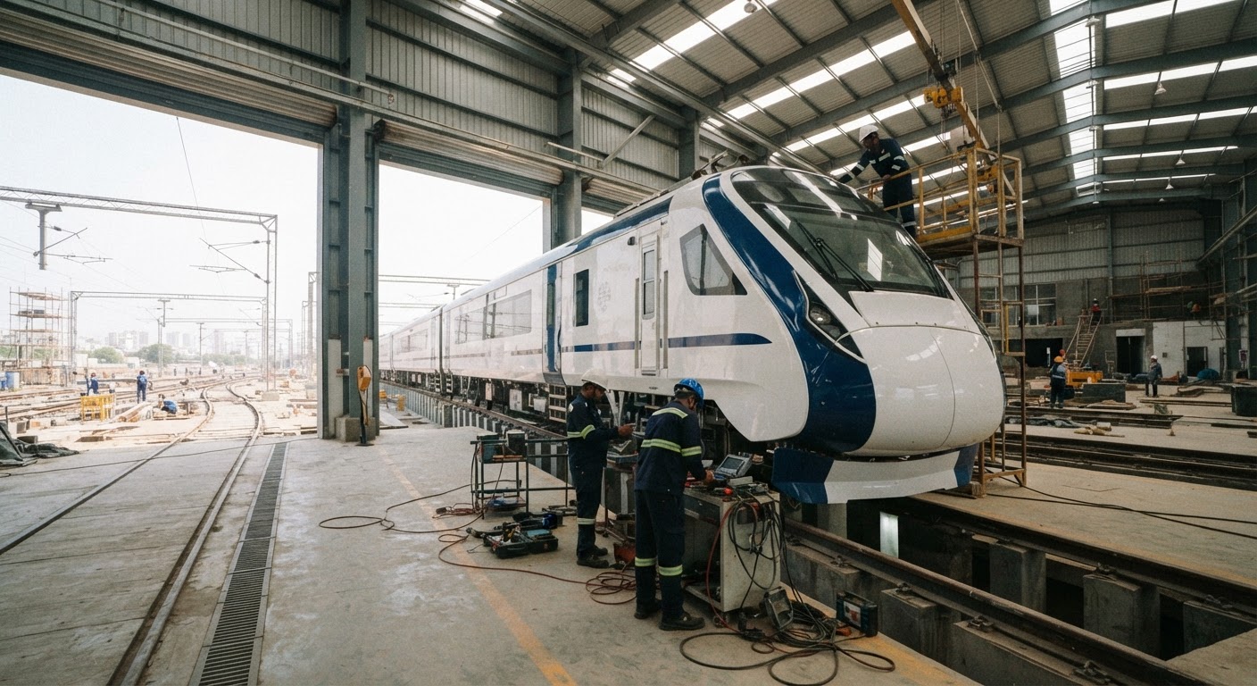 ₹307 Cr Vande Bharat Maintenance Hub Coming to Sabarmati