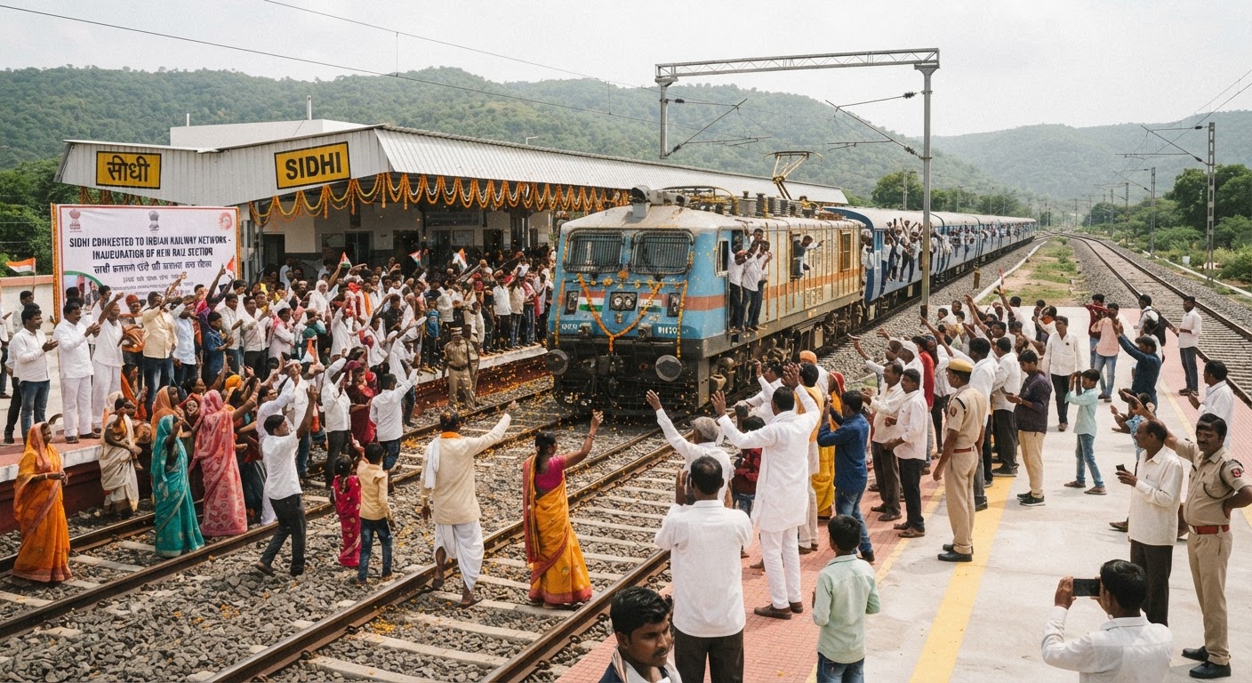 Sidhi Rail Connectivity: New 118km Section Inaugurated in MP