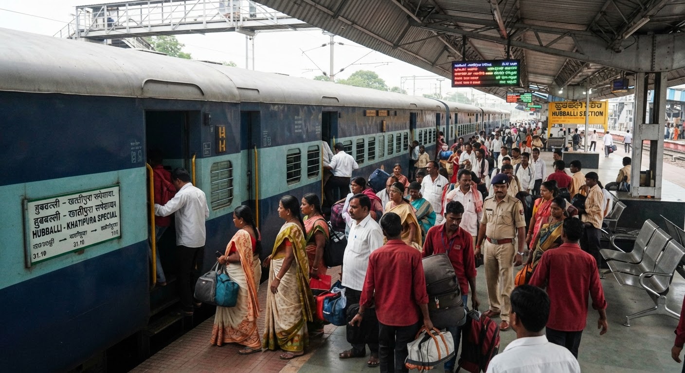 Hubballi-Khatipura Special Train Starts Oct 31