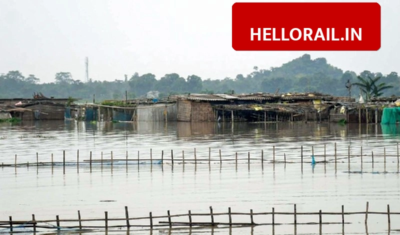 Assam Floods: Rail services suspended between Archipathar and Simen Chapari after bridge damage