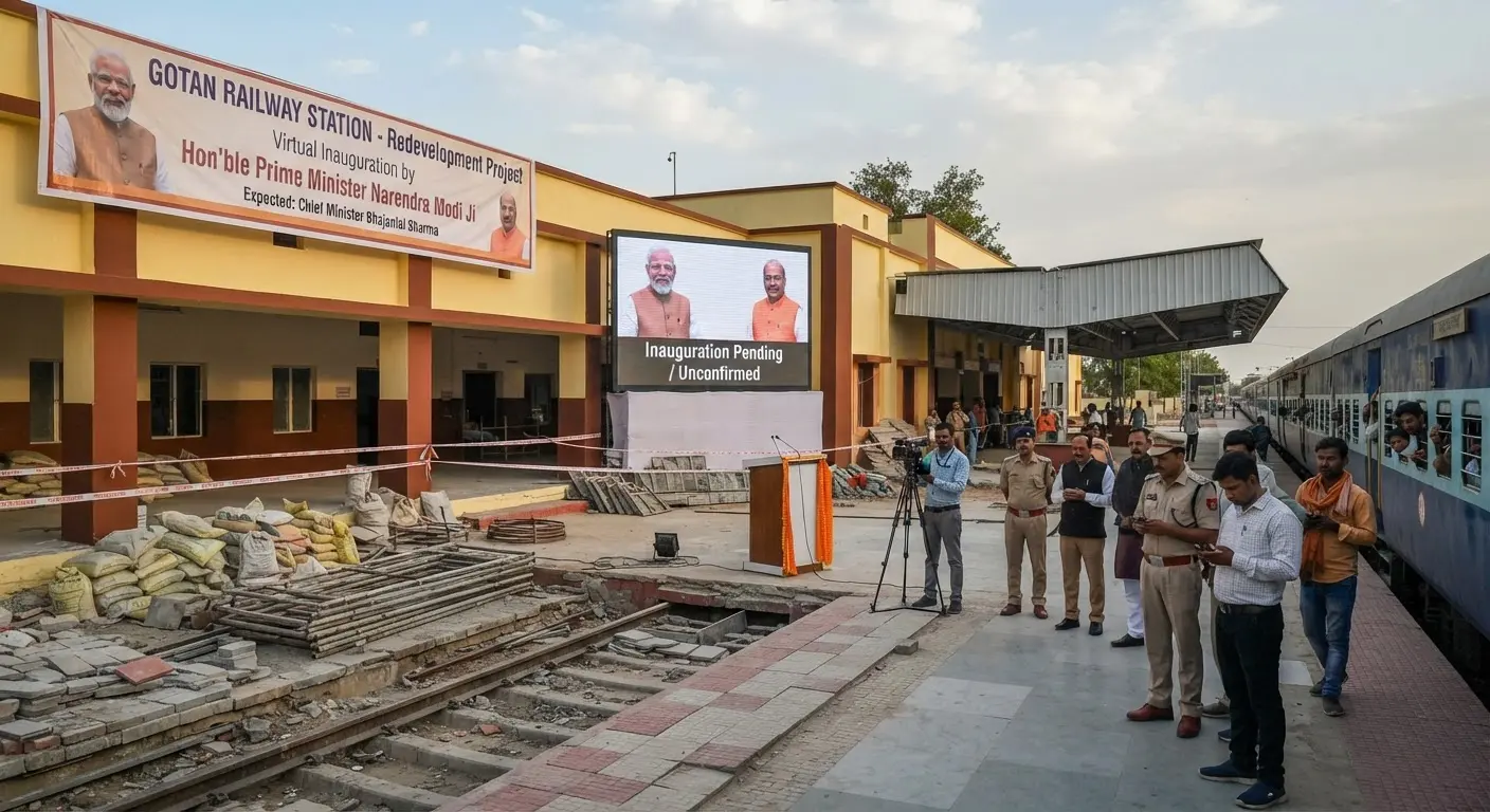 Gotan railway station inauguration remains unconfirmed amid ongoing redevelopment delays
