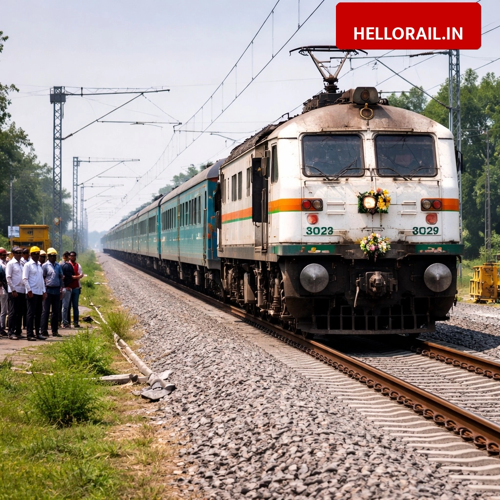 Samastipur-Darbhanga Doubling: CRS inspection and speed trial on Rambhadrpur-Thalwara section today