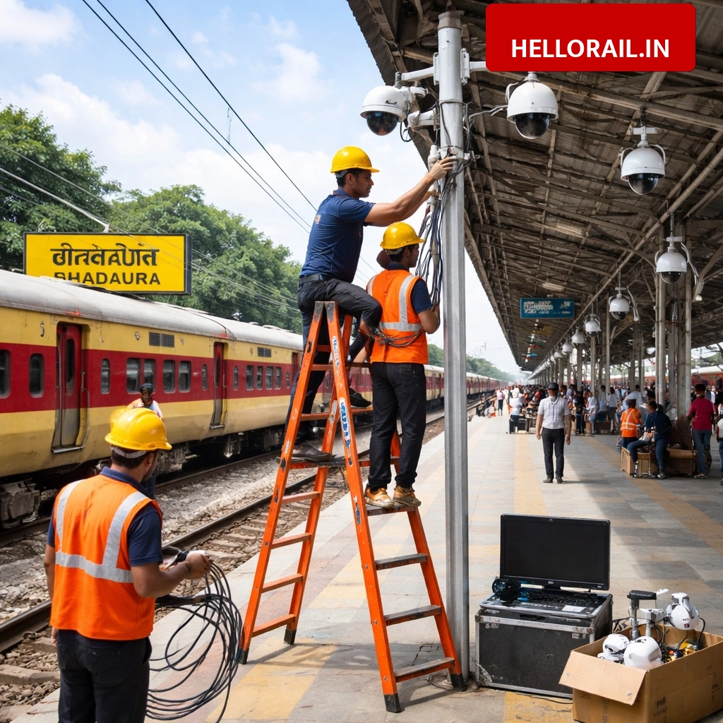 Railway safety boost: 10 CCTV cameras to be installed at Bhadaura railway station