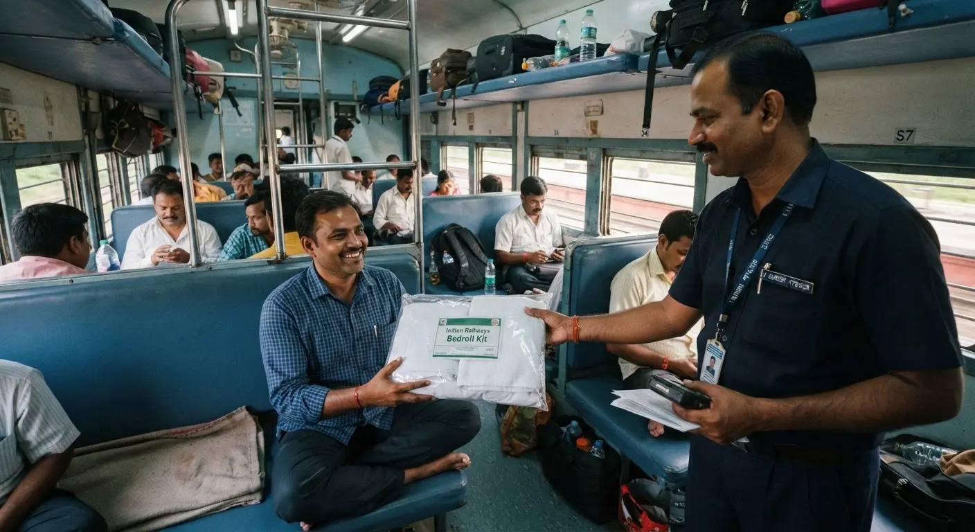 Indian Railways introduces on demand bedroll service for sleeper class passengers from 2026
