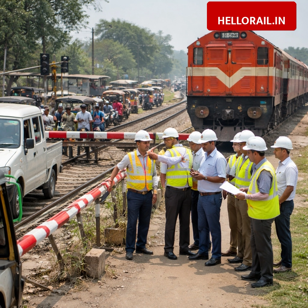 Palamu Railway Update: Inspection conducted to resolve traffic jams at Japla-Haidarnagar crossings