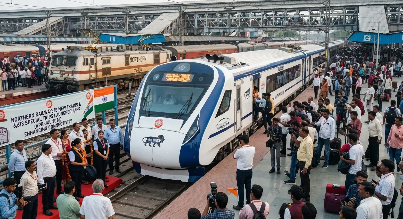 Northern Railway launches 18 new trains and operates over 6600 special trips to boost connectivity