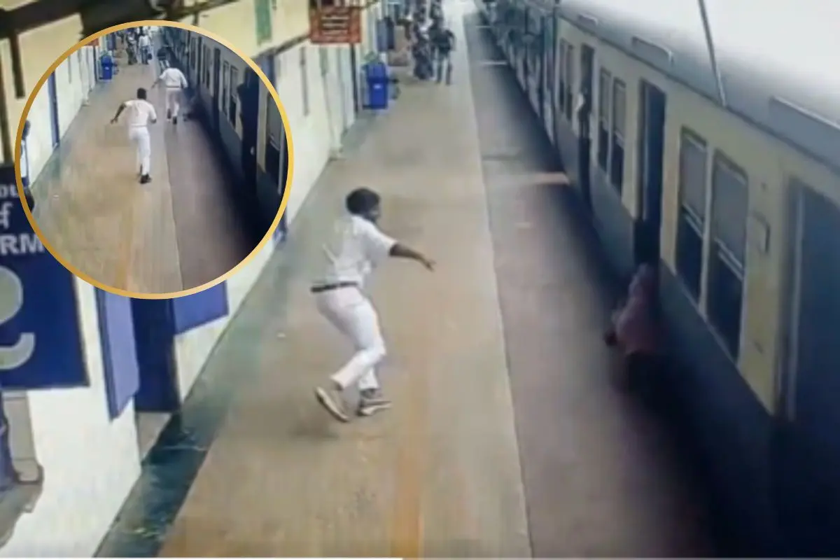Southern Railway Shares Video of Woman Falling from Moving Train, User Praises Ticket Checking Staff Nitish Kumar.