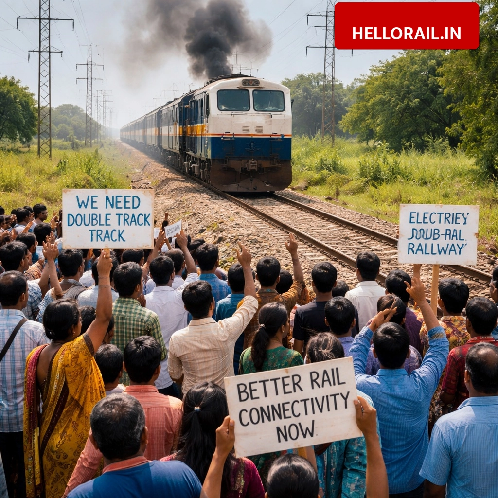 Durg to Tadoki Rail Line: Citizens demand double track and electrification for better connectivity