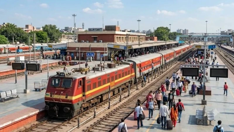 Thirteen trains will skip Delhi Cantt station for seventy days starting August 2026