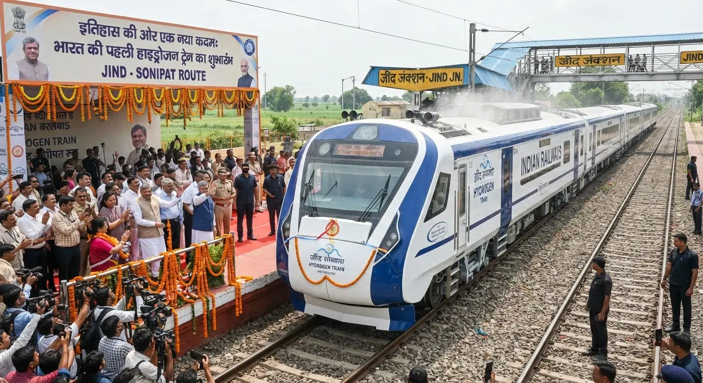 Indian Railways launches first hydrogen fuel cell train on Jind Sonipat route