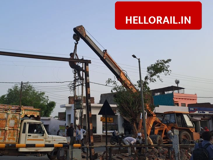 Mursan Railway Crossing: Gate 324-C closed for a day after truck accident