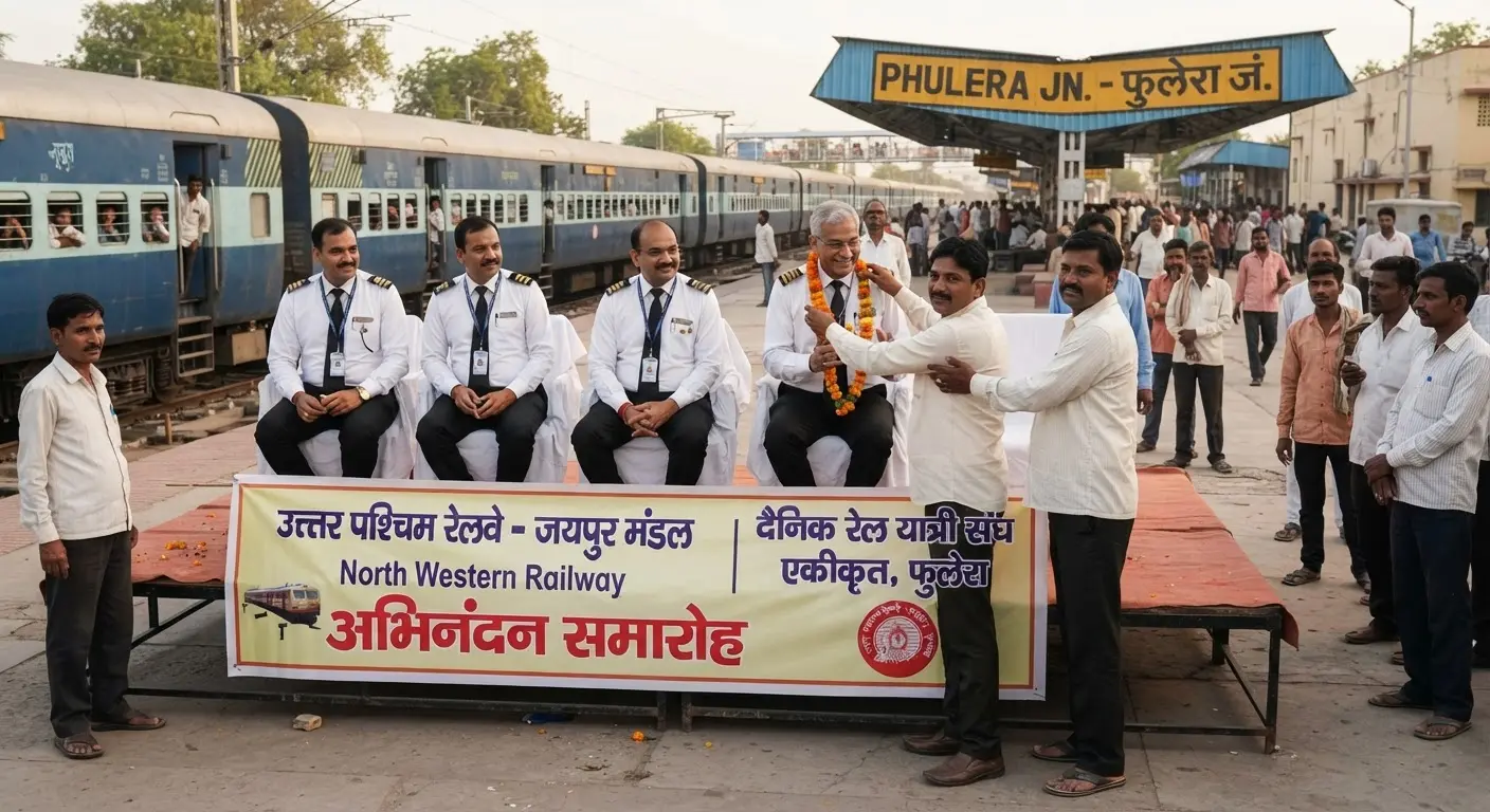 Reports regarding new facilities and official honors at Phulera Junction remain unverified