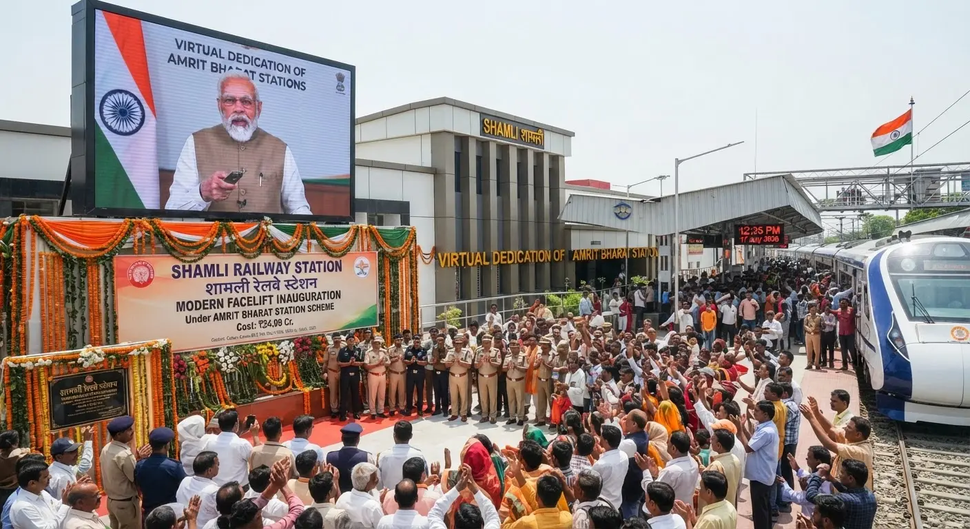 Shamli Railway Station undergoes major transformation under Amrit Bharat Station Scheme
