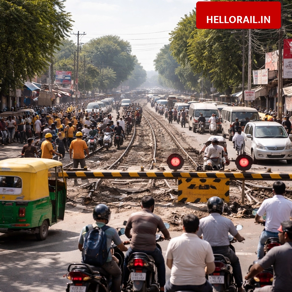 Agra Traffic Update: Bichpuri railway level crossing number eight to remain closed for two days