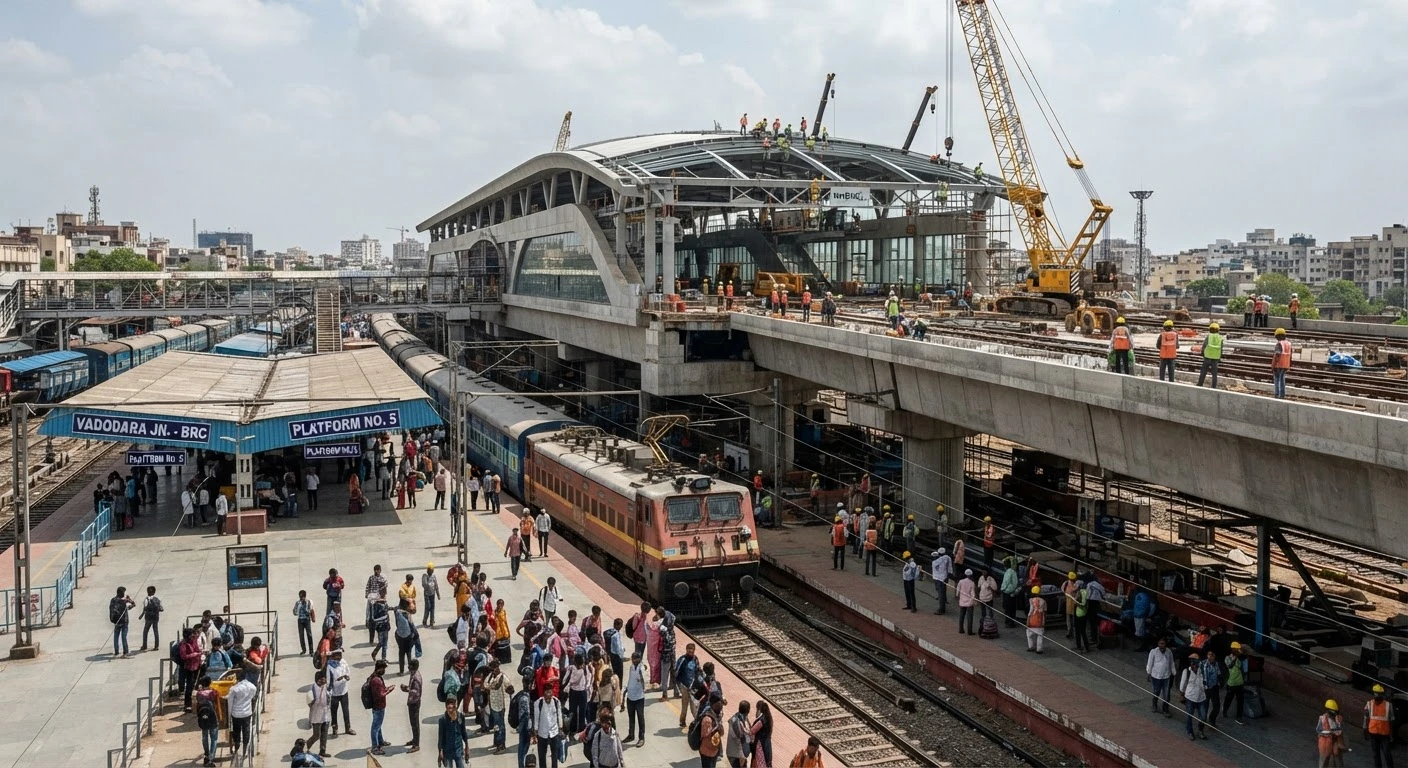 Vadodara Bullet Train Station Progresses Towards Seamless Integration With Indian Railways