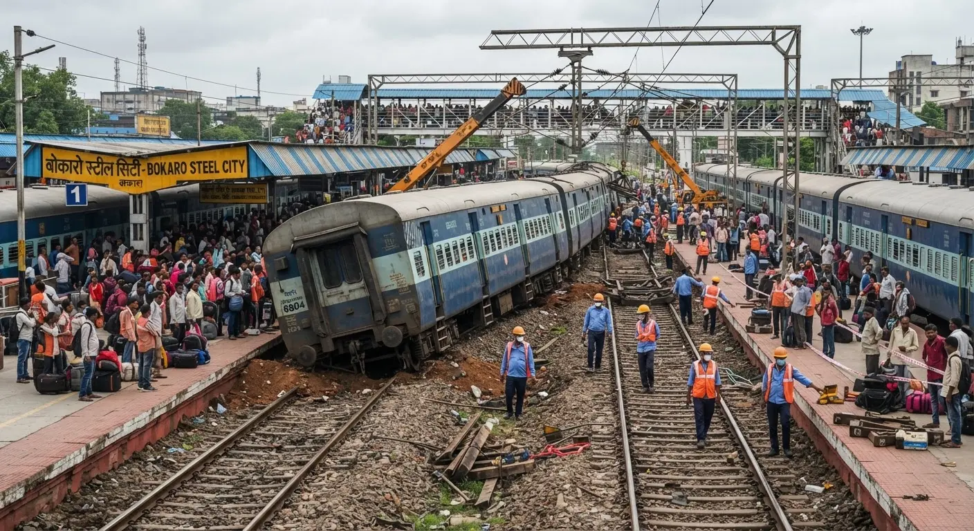 Railway services in Bokaro face disruptions due to maintenance blocks and recent derailment