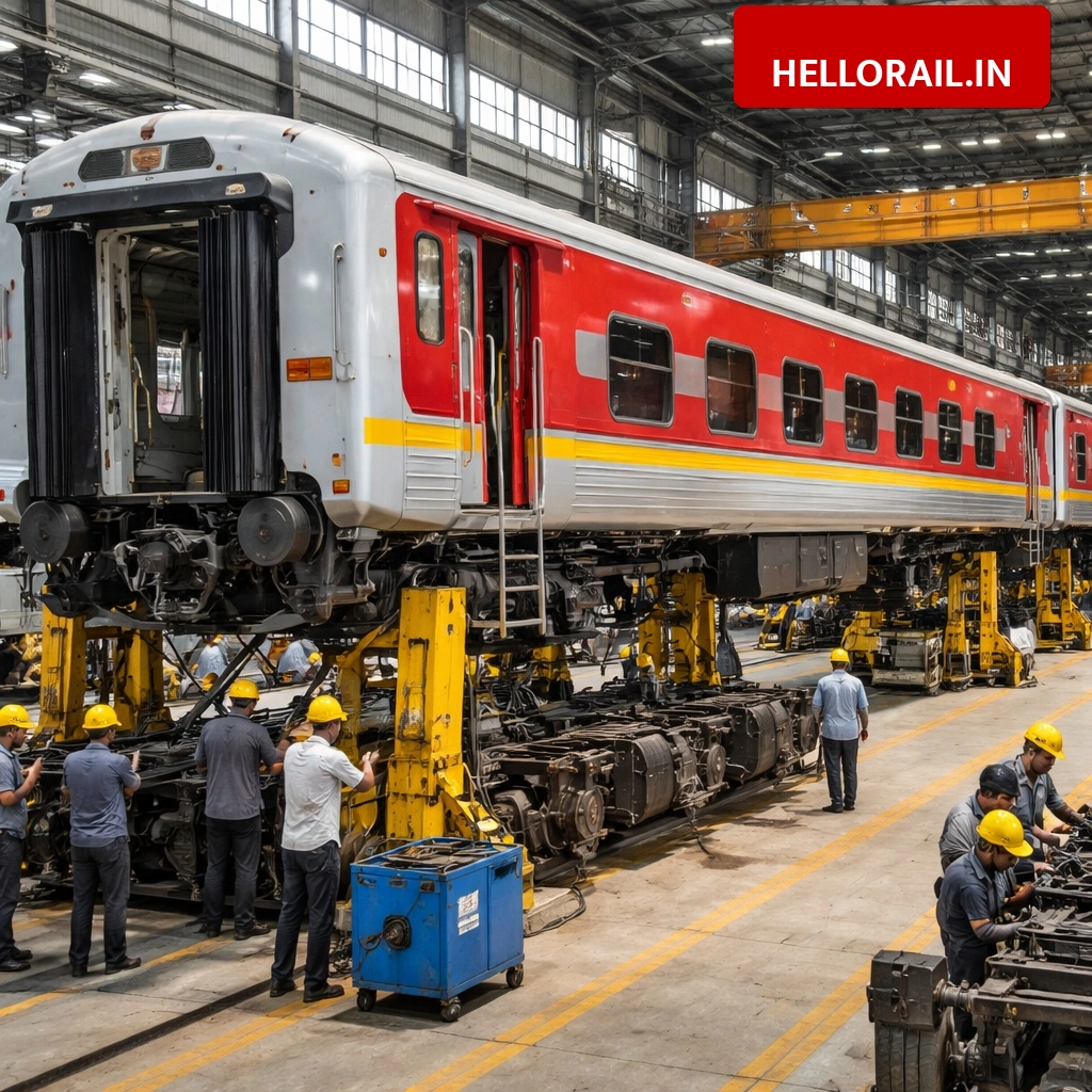 Bhopal Coach Factory: Record 96 high-tech coaches overhauled in 30 days to reduce train jerks