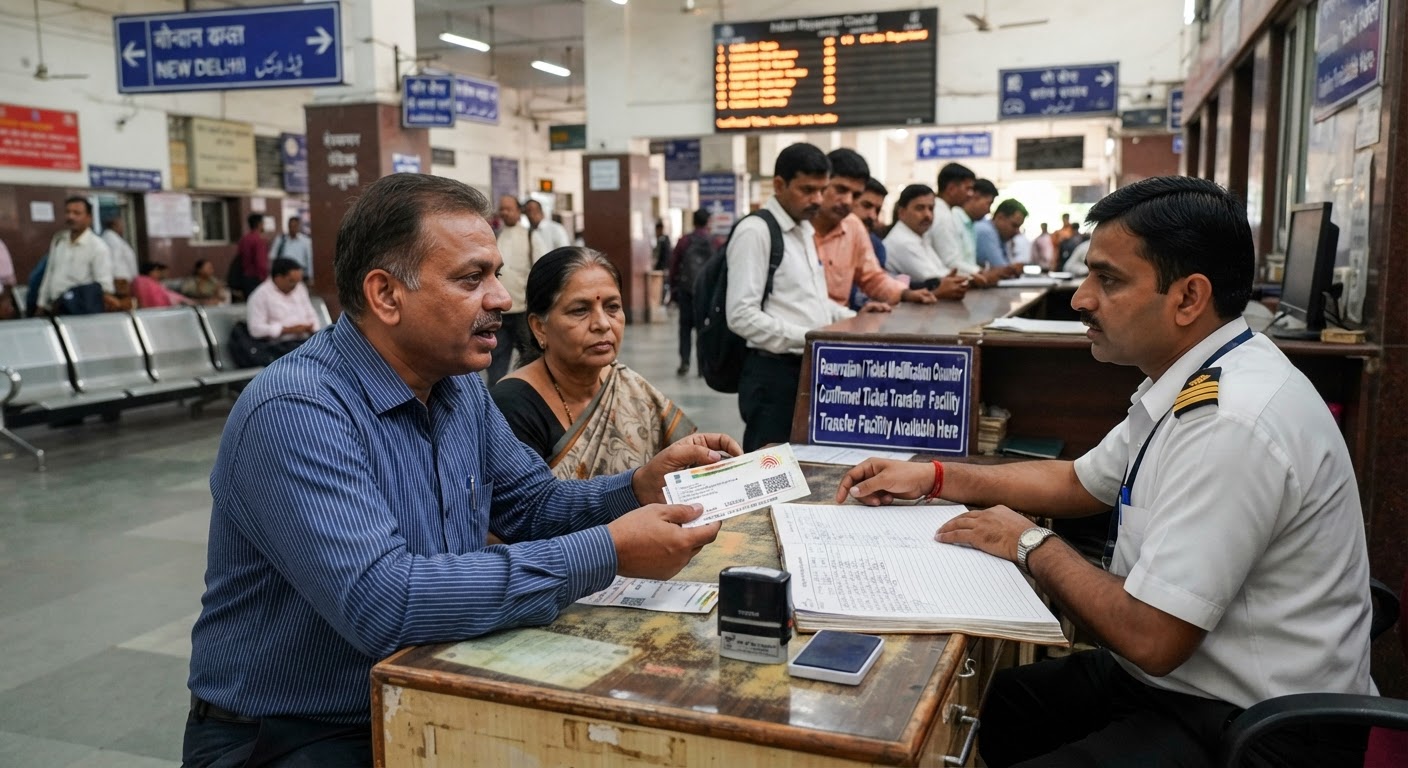 Indian Railways allows confirmed ticket transfers for family and official travel