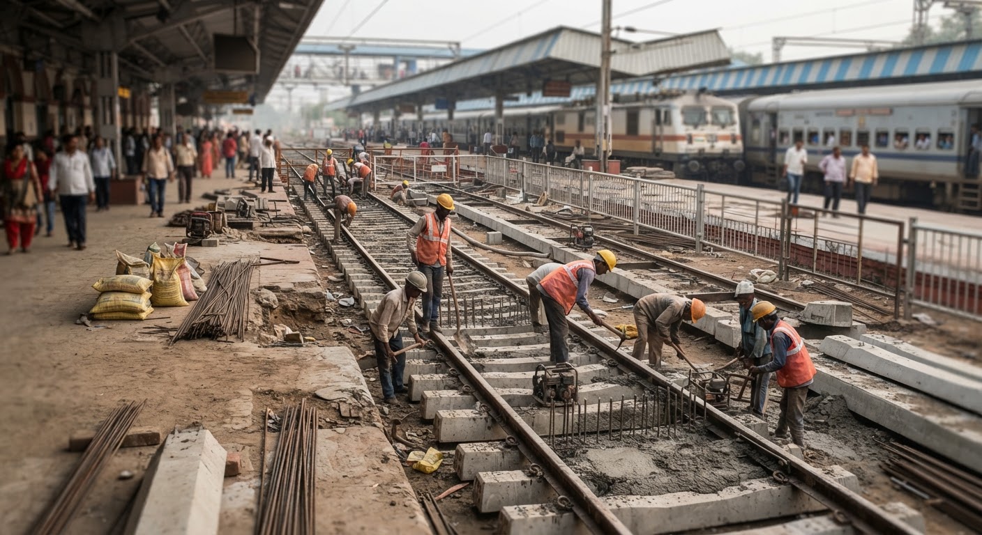 Jhansi Railway Track Construction Will Disrupt Kanpur Train Operations for 40 Days
