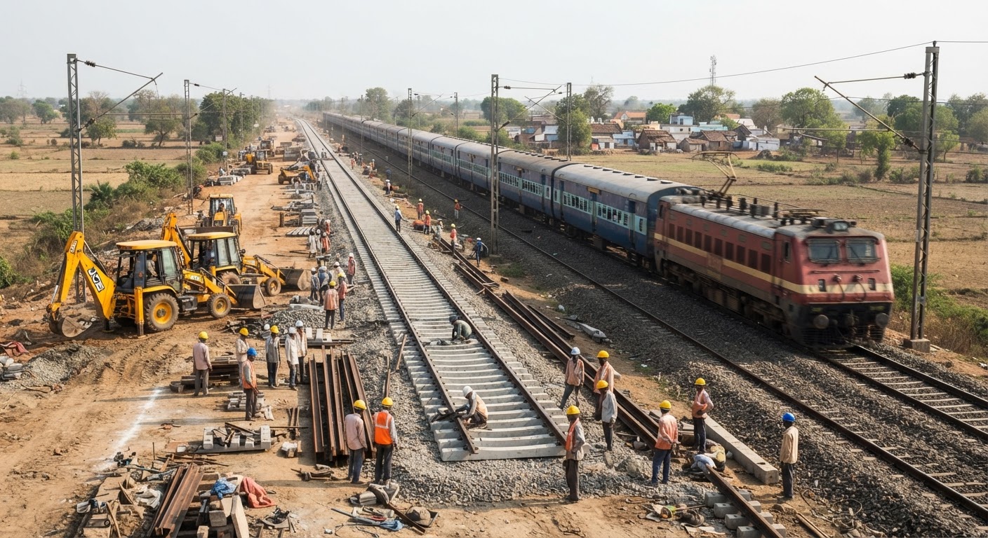 Indian Railways plans to quadruple eleven thousand kilometers of high density routes
