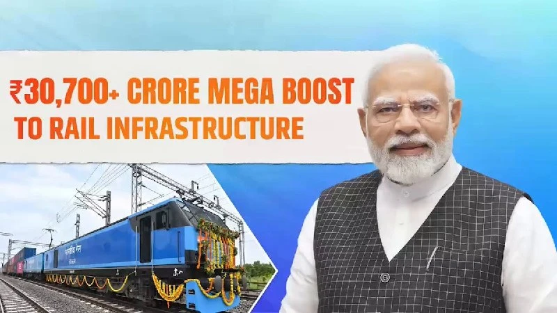 Prime Minister Modi inaugurates major Indian Railways projects worth over thirty five thousand crore rupees