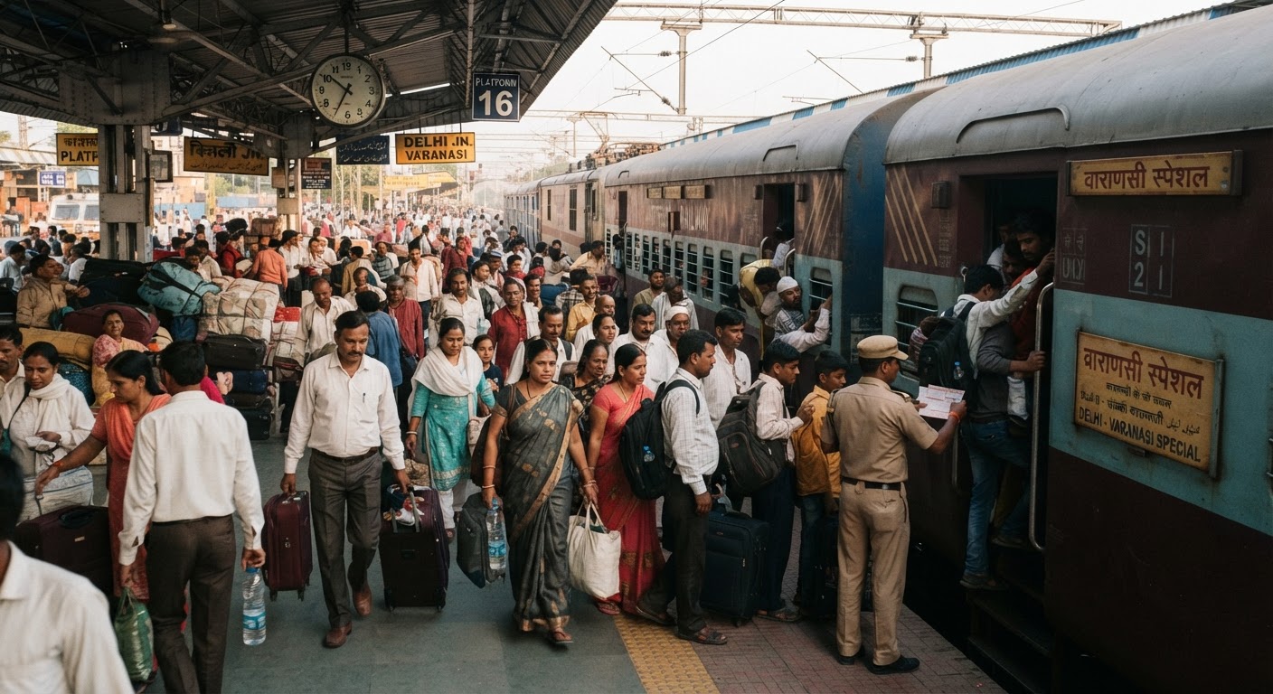Northern Railway announces special train services between Delhi and Varanasi to handle rush