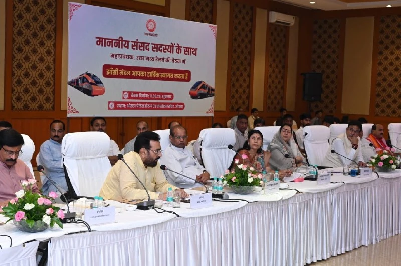 Members of parliament propose new train routes during jhansi railway division meeting