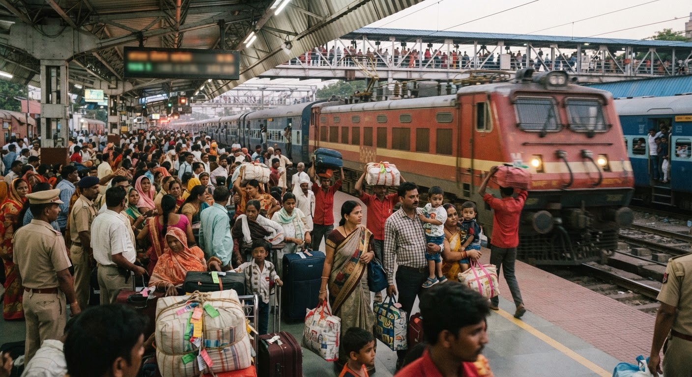 Indian Railways Operates Twelve Thousand Special Trains for Festive Season
