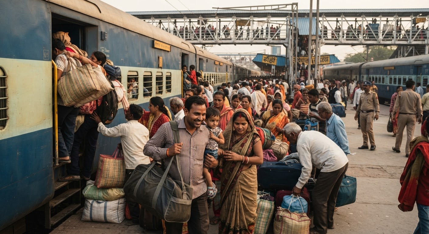 North Eastern Railway operates weekly festival special train between Chhapra and Anand Vihar