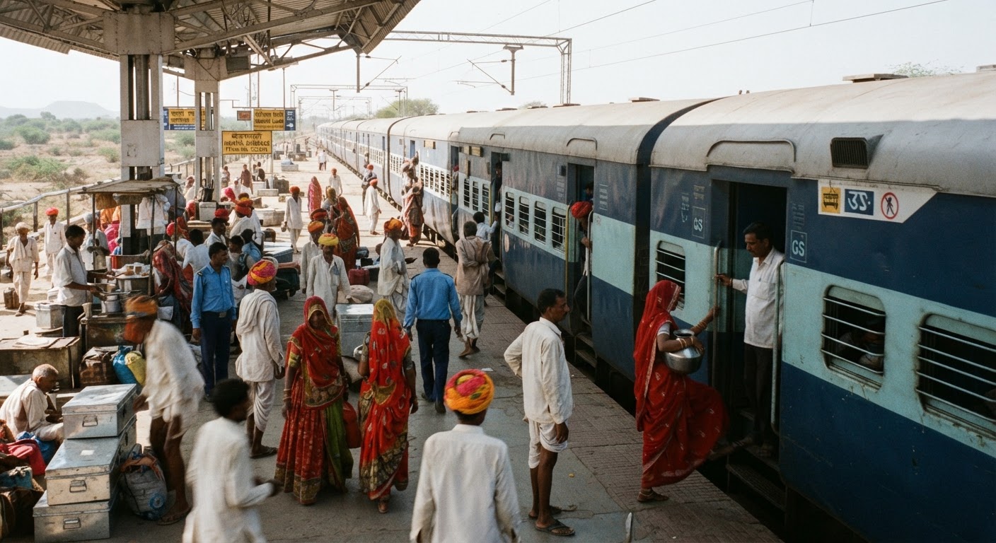 Howrah Barmer Express links West Bengal and Rajasthan across 2266 kilometers