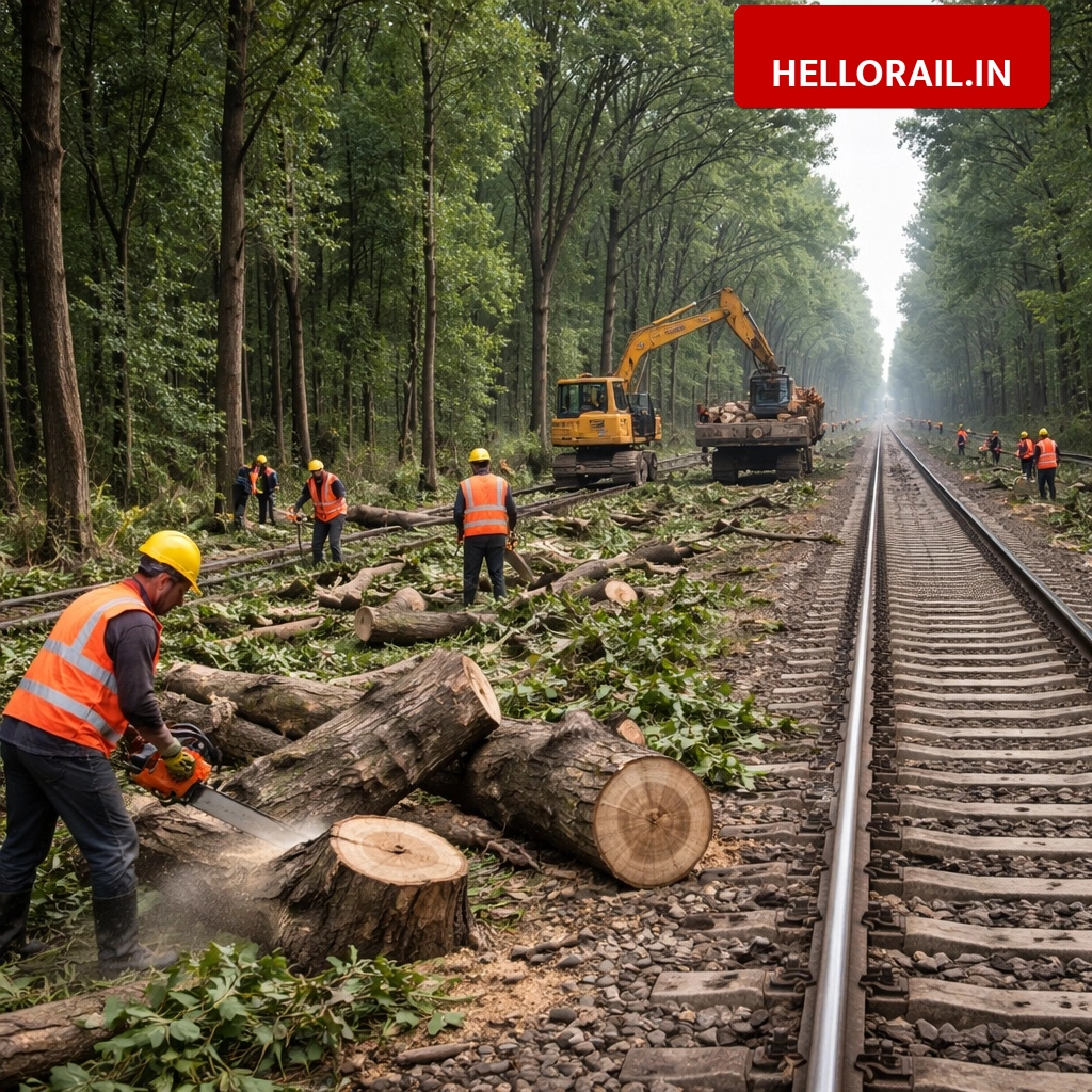 Railway track widening: Forest Corporation seeks help to remove trees on Fafamau-Unchahar route