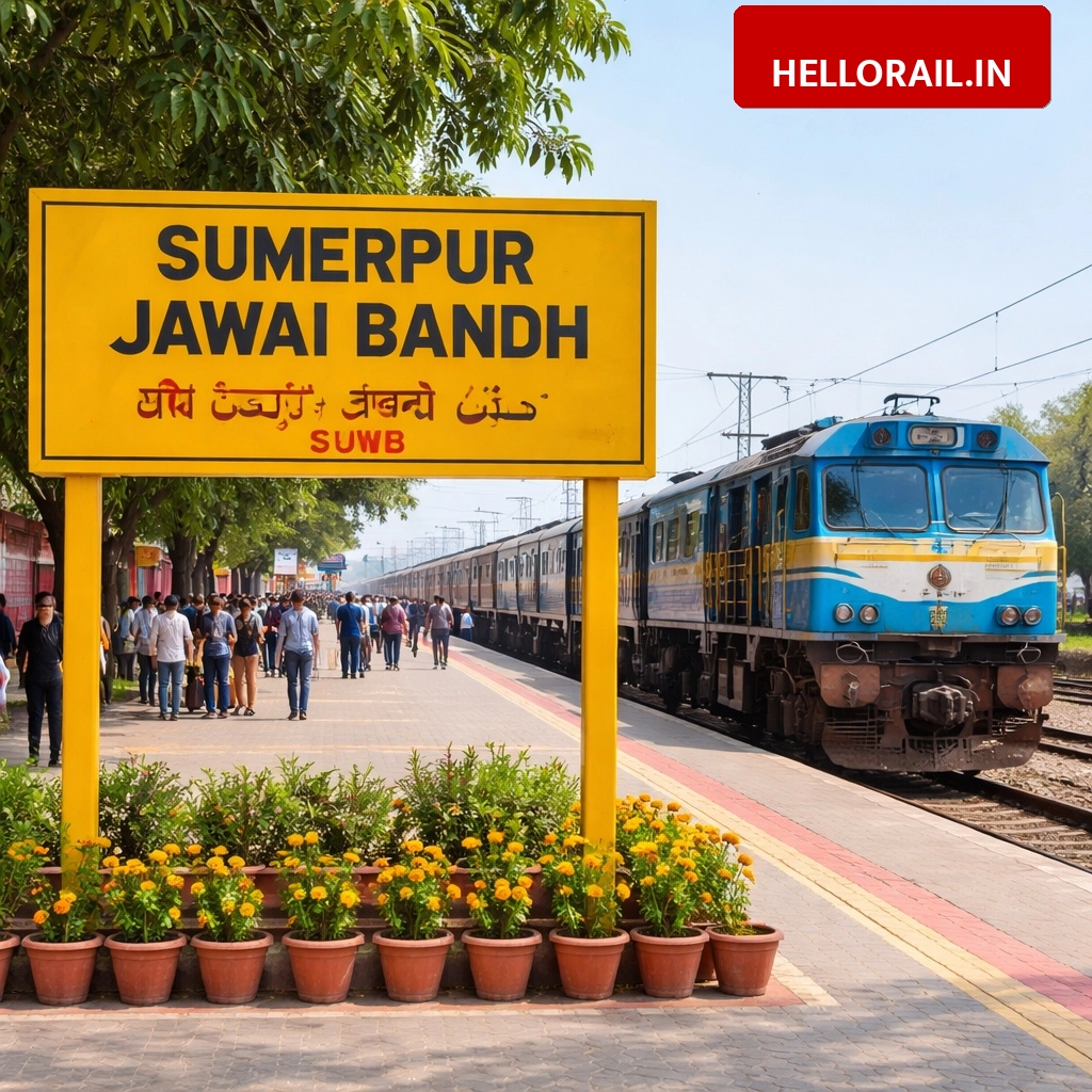 Jawai Bandh Railway Station officially renamed to Sumerpur Jawai Bandh, new code SJWB effective