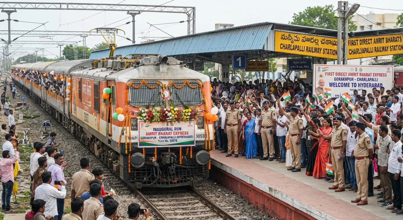 Indian Railways Announces New Amrit Bharat Express Between Gorakhpur and Hyderabad
